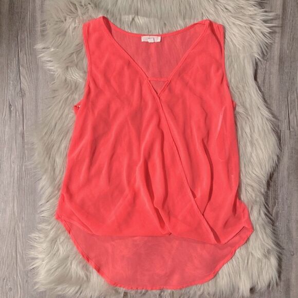 MINE Sheer Pink Blouse - Picture 1 of 3